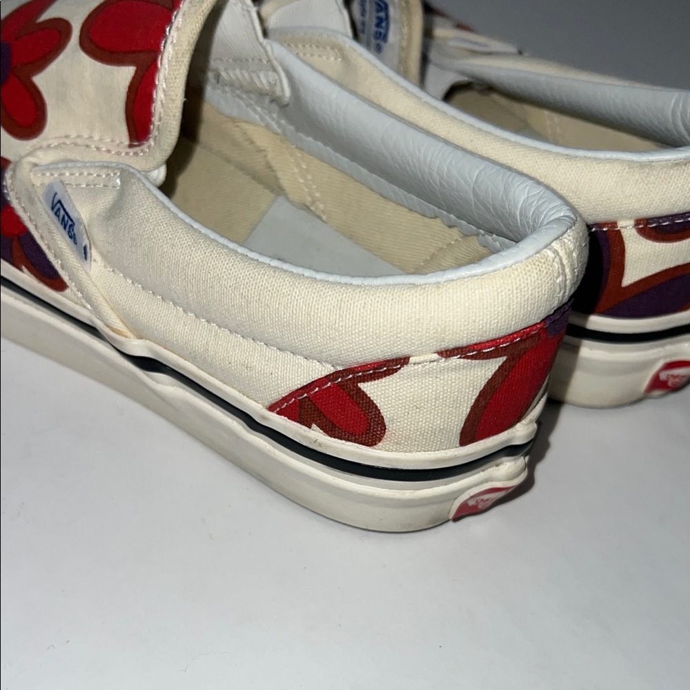 Vans Cream Floral Sneakers Women's size 6 - Picture 5 of 12